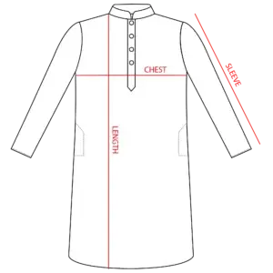 blackr panjabi measurement guide